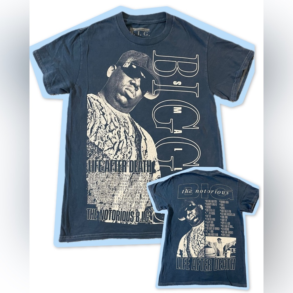 **NEW**Licensed Notorious B.I.G. "Life After Death" Graphic T-shirt Small/Medium